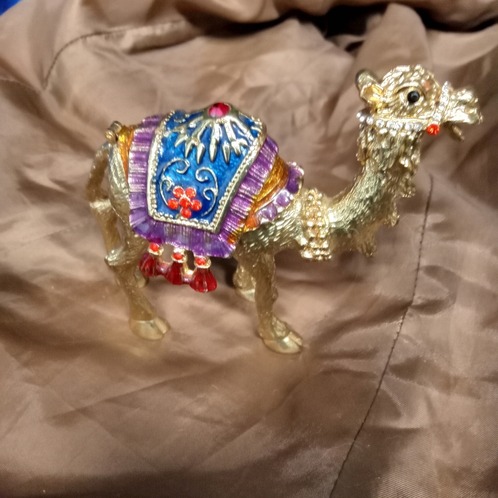 Bejeweled Camel Figurine